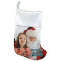 White Satin Christmas Stocking